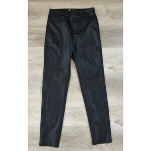 Zara Women's Black Pleather Pants Medium M NWOT60